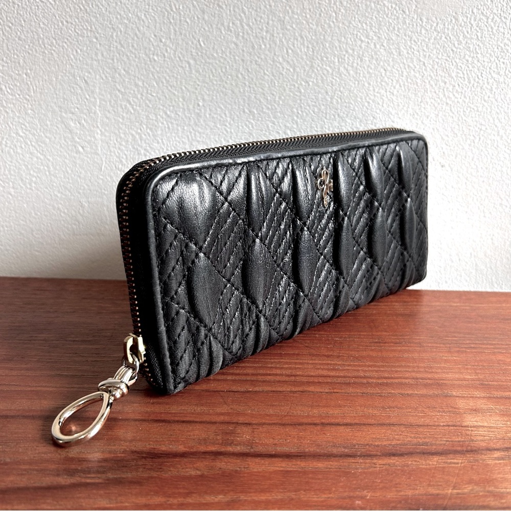 Cole Haan Black Leather Wallet w/Gold Hardware